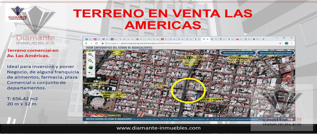 Foto de terreno habitacional en venta en  , las américas, aguascalientes, aguascalientes, 15017019 No. 01