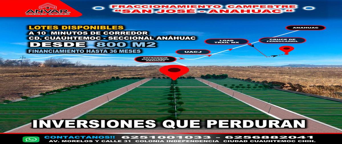 Foto de terreno habitacional en venta en loma alta corredor cuauhtemoc- anahuac , anáhuac centro, cuauhtémoc, chihuahua, 28593833 No. 03