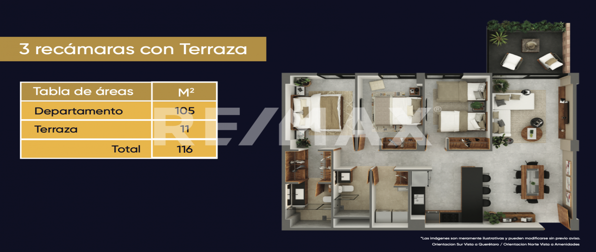 Foto de departamento en venta en lomas de juriquilla , juriquilla santa fe, querétaro, querétaro, 0 No. 03