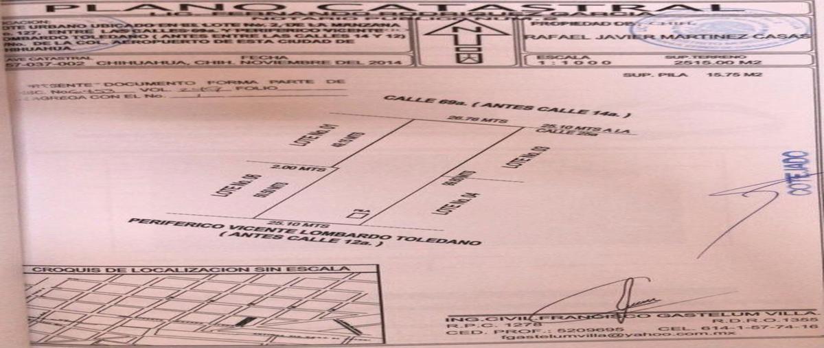 Foto de terreno comercial en lombardo toledano , aeropuerto, chihuahua, chihuahua, 20692622 foto 03 Foto de terreno comercial en renta en lombardo toledano , aeropuerto, chihuahua, chihuahua, 20692622 No. 03