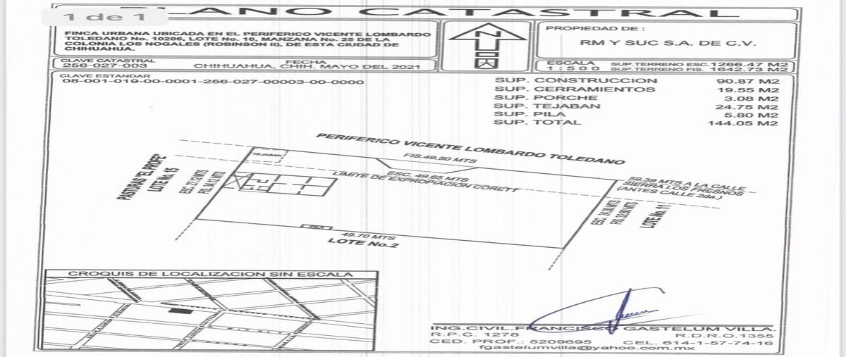 Foto de terreno comercial en renta en lombardo toledano , nogales, chihuahua, chihuahua, 21216786 No. 03
