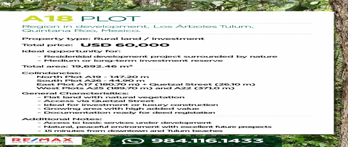 Foto de terreno habitacional en venta en los árboles tulum , tulum centro, tulum, quintana roo, 30899723 No. 05