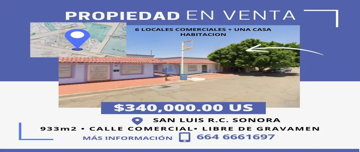 Foto de local en venta en madero 12, comercial, san luis río colorado, sonora, 0 No. 01
