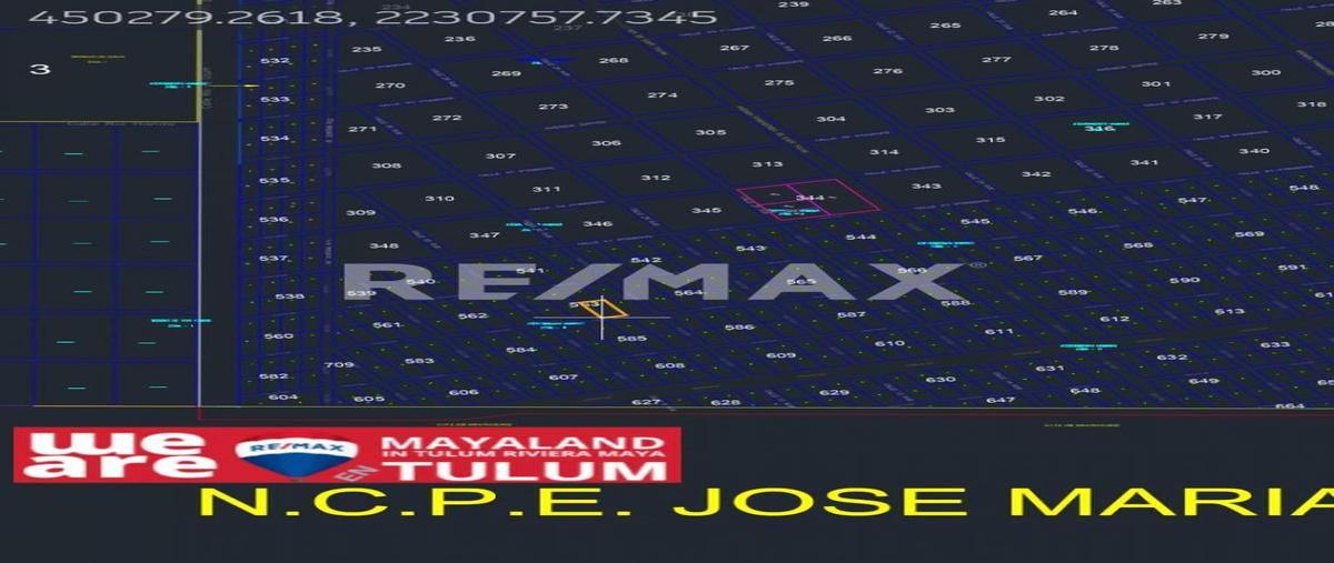 Foto de terreno habitacional en venta en manzana 563 - lote 06 , tulum centro, tulum, quintana roo, 0 No. 03