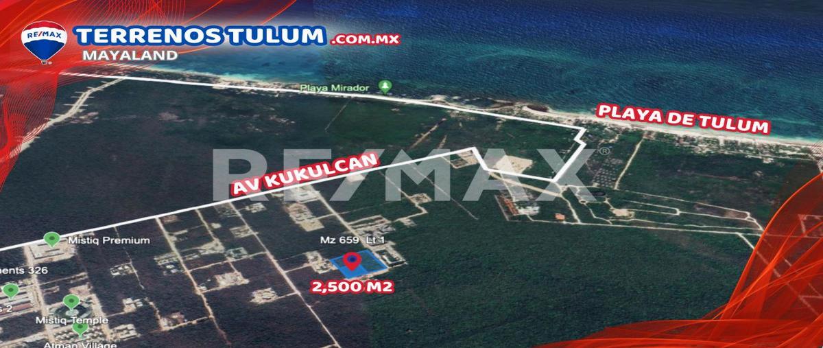 Foto de terreno comercial en manzana 659 , tulum centro, tulum, quintana roo, 28962687 foto 01 Foto de terreno comercial en venta en manzana 659 , tulum centro, tulum, quintana roo, 28962687 No. 01