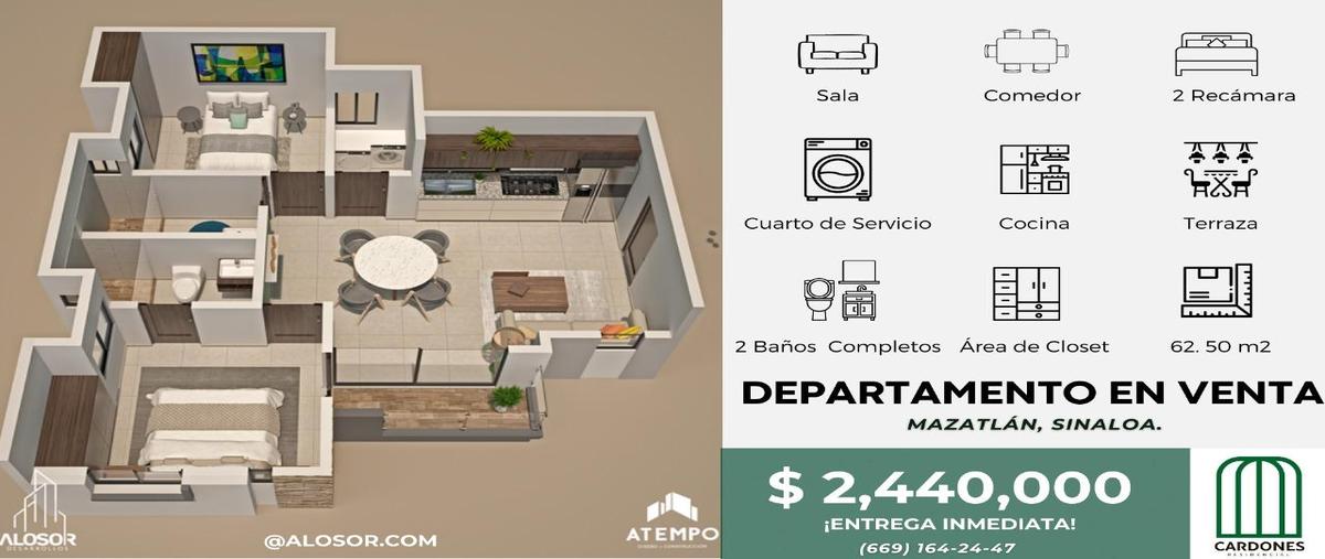 Foto de departamento en , mazatlan i, mazatlán, sinaloa, 30134662 foto 02 Foto de departamento en venta en , mazatlan i, mazatlán, sinaloa, 30134662 No. 02