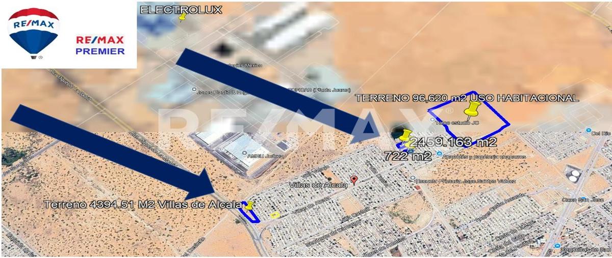 Foto de terreno comercial en venta en miguel de la madrid , villas de alcalá, juárez, chihuahua, 0 No. 01