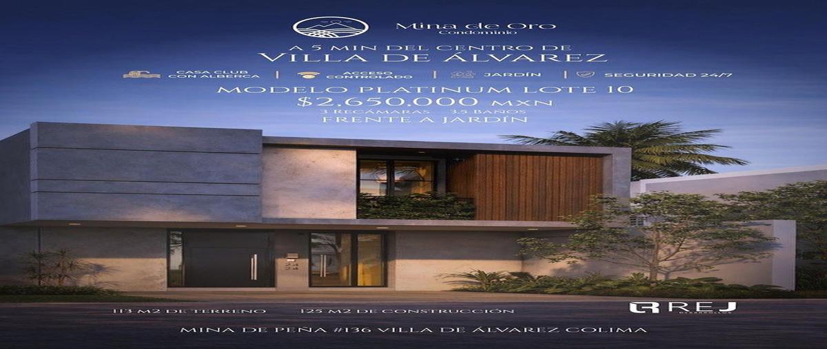 Foto de casa en mina de oro , real de minas, villa de álvarez, colima, 31127654 foto 01 Foto de casa en venta en mina de oro , real de minas, villa de álvarez, colima, 31127654 No. 01