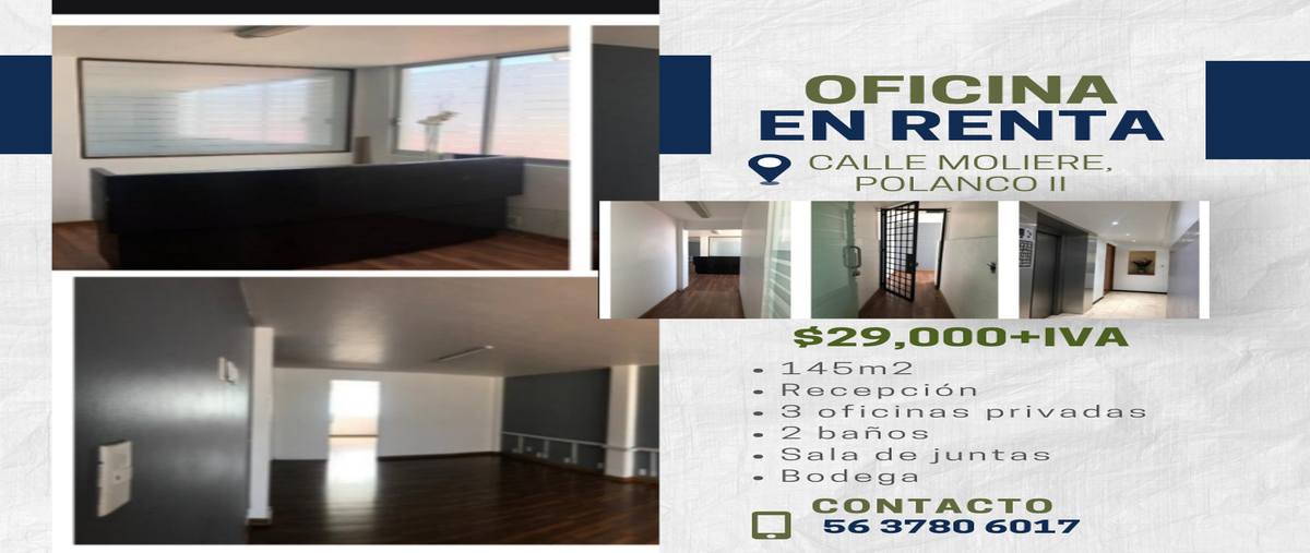 Foto de oficina en renta en moliere , polanco i sección, miguel hidalgo, df / cdmx, 0 No. 03