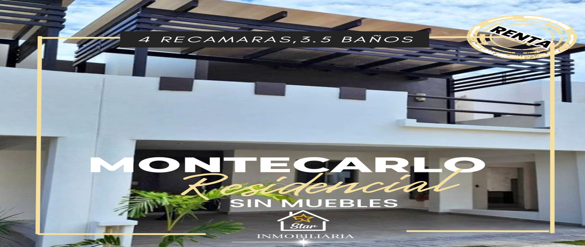Foto de casa en renta en montecarlo residencial , la joya, mazatlán, sinaloa, 0 No. 01