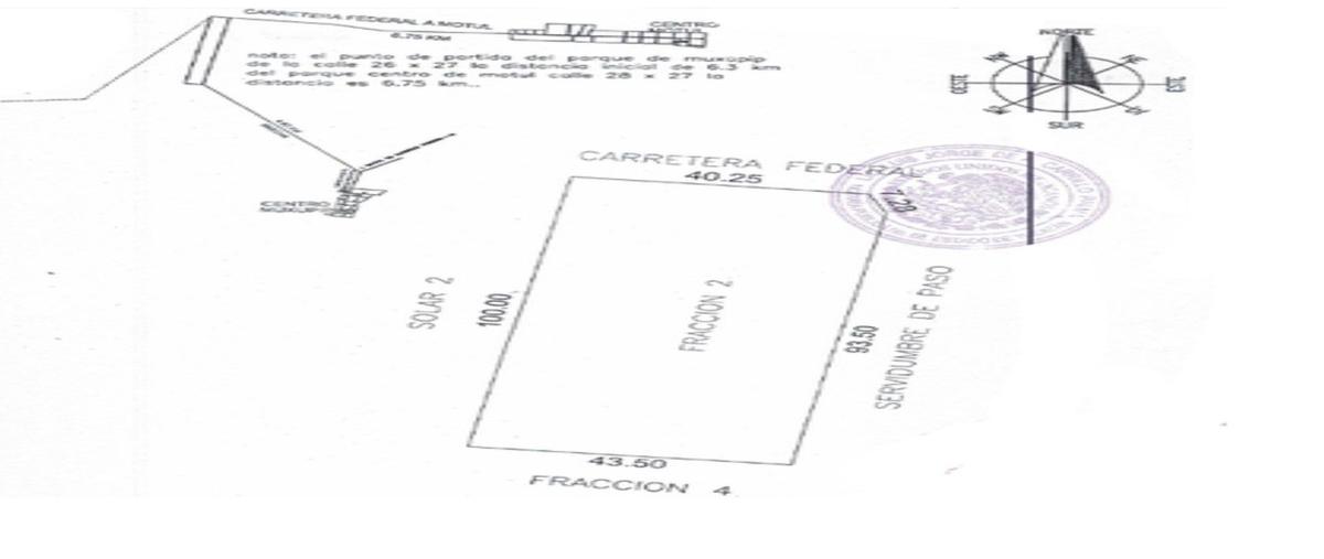 Foto de terreno habitacional en venta en  , motul de carrillo puerto centro, motul, yucatán, 0 No. 03