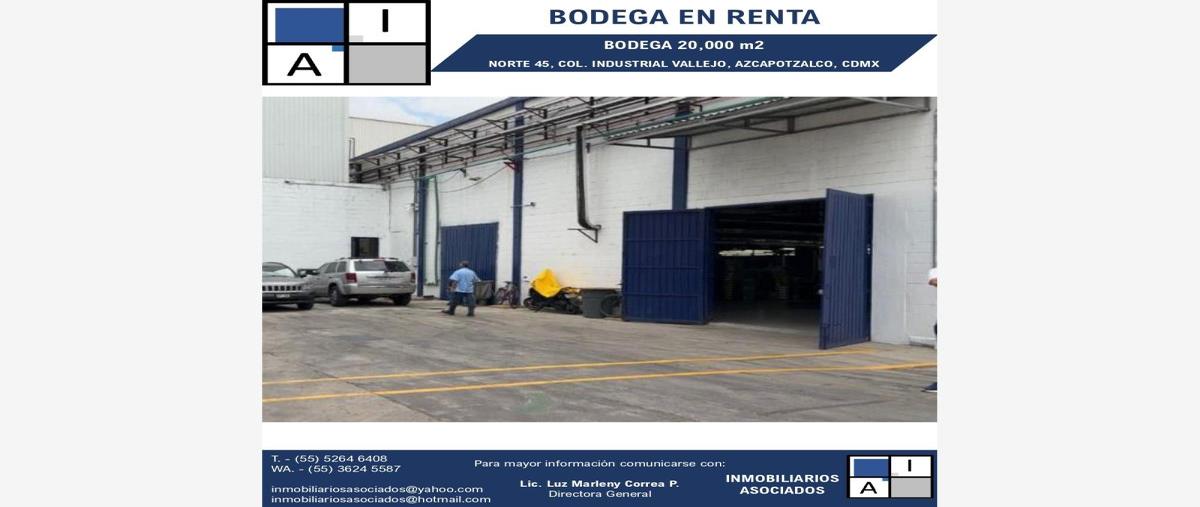 Foto de bodega en renta en norte 45 1, industrial vallejo, azcapotzalco, df / cdmx, 26946817 No. 01
