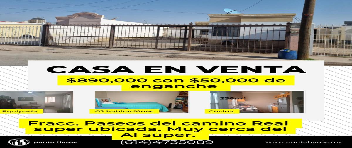 Foto de casa en venta en  , paseos del camino real, chihuahua, chihuahua, 30343159 No. 01