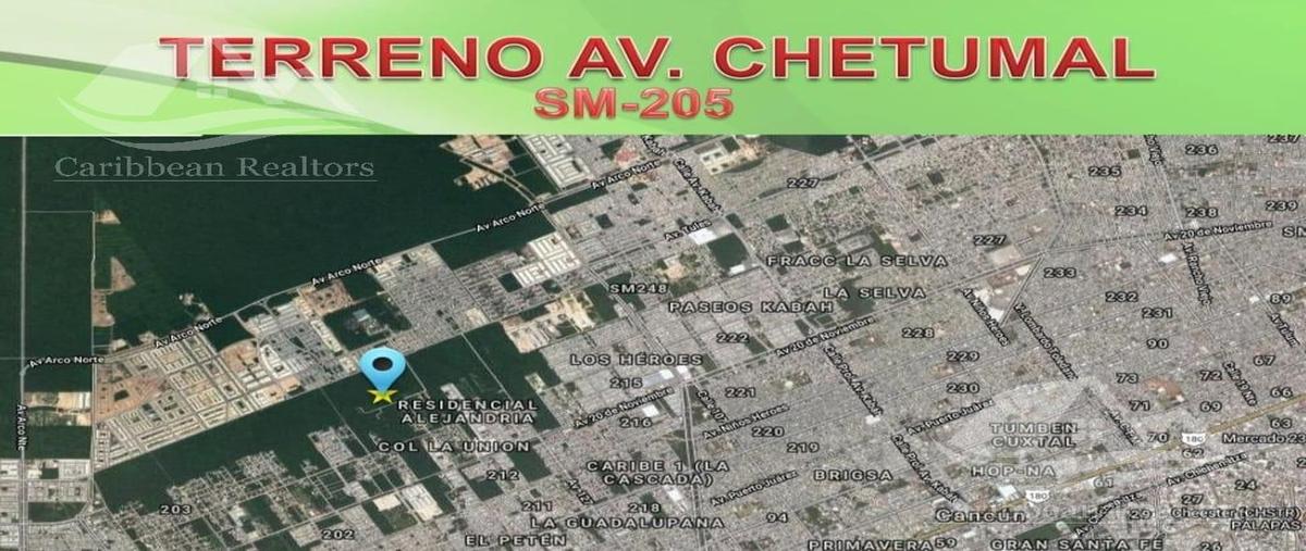 Foto de terreno habitacional en venta en  , paseos del sol (supermanzana 205), benito juárez, quintana roo, 0 No. 03