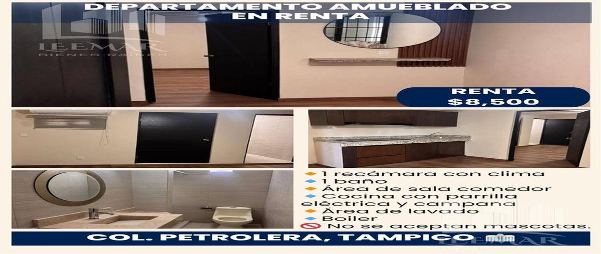 Foto de departamento en renta en  , petrolera, tampico, tamaulipas, 30357286 No. 01
