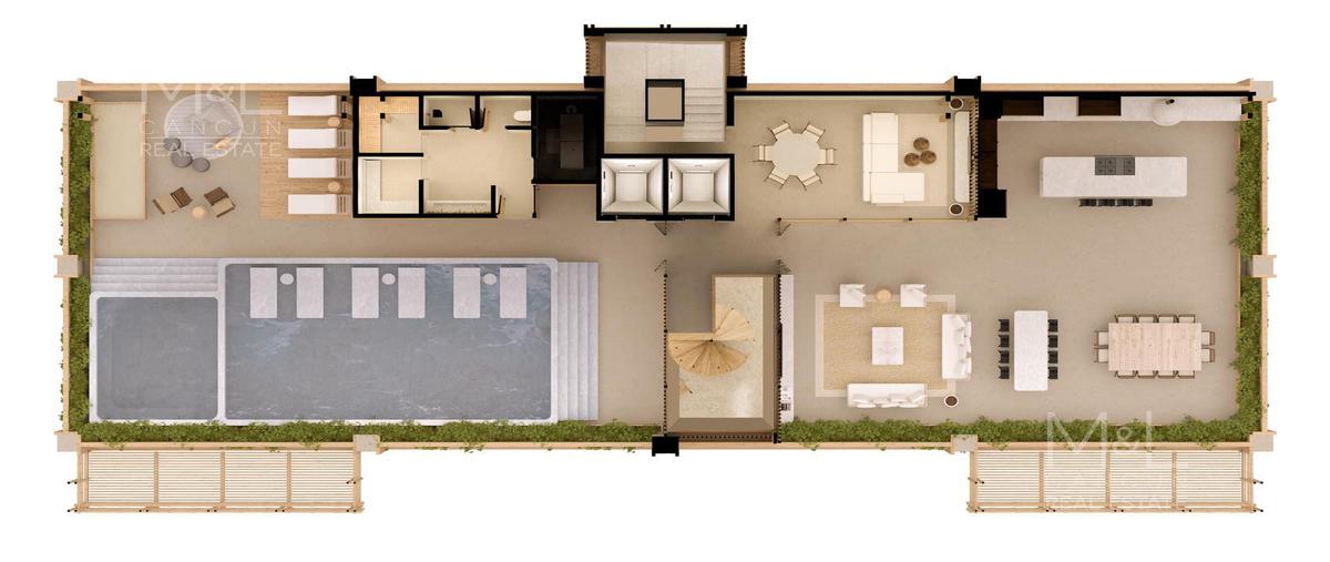 Foto de departamento en venta en  , playa del carmen centro, solidaridad, quintana roo, 0 No. 05
