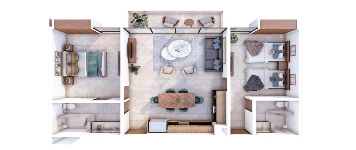 Foto de departamento en venta en  , playa del carmen centro, solidaridad, quintana roo, 0 No. 03