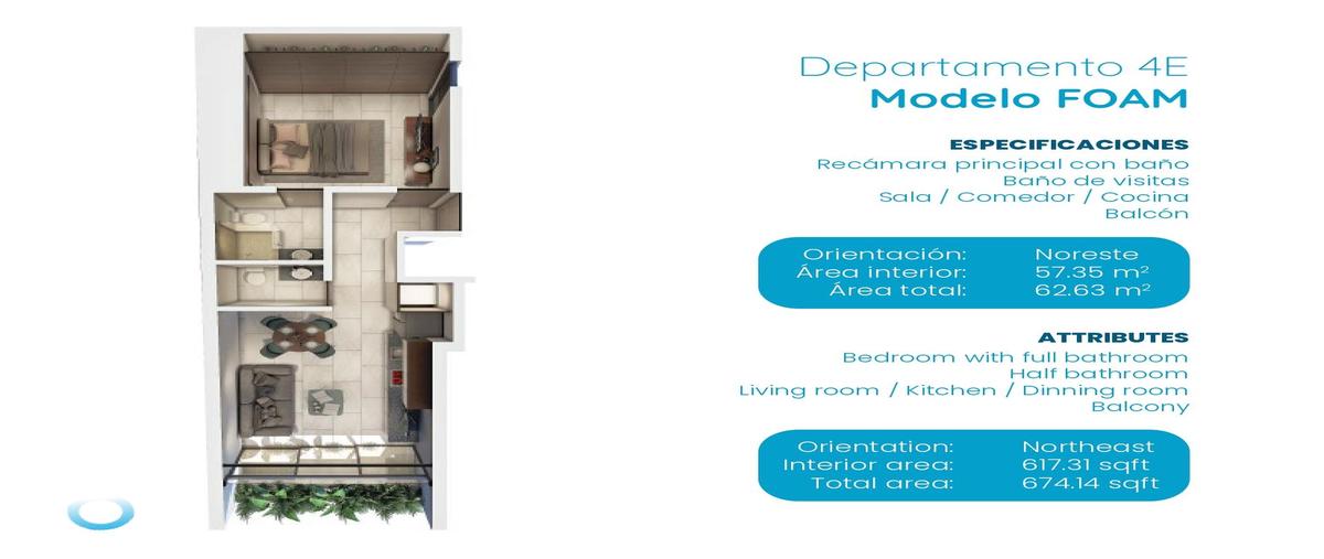 Foto de departamento en venta en  , playa del carmen centro, solidaridad, quintana roo, 0 No. 05