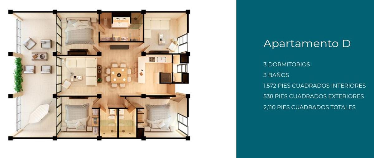 Foto de departamento en venta en  , playa del carmen, solidaridad, quintana roo, 0 No. 05