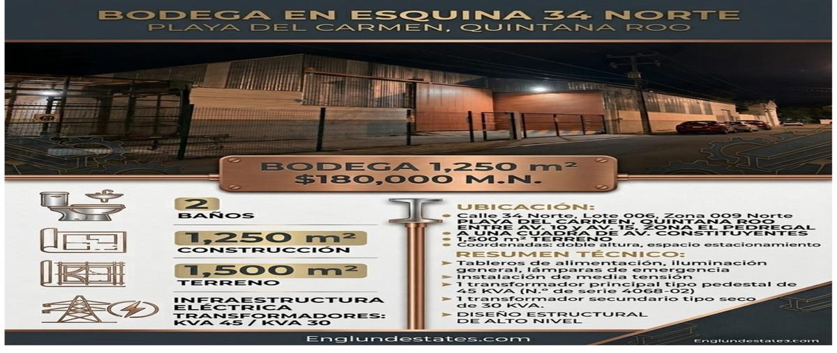 Foto de bodega en , playa del carmen, solidaridad, quintana roo, 30890344 foto 01 Foto de bodega en renta en , playa del carmen, solidaridad, quintana roo, 30890344 No. 01