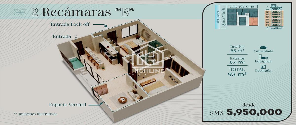 Foto de departamento en , playa del carmen, solidaridad, quintana roo, 31121271 foto 02 Foto de departamento en venta en , playa del carmen, solidaridad, quintana roo, 31121271 No. 02