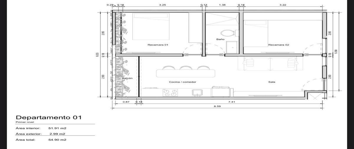Foto de departamento en venta en  , playa del carmen, solidaridad, quintana roo, 0 No. 05