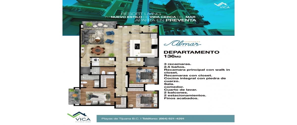 Foto de departamento en venta en  , playas de tijuana sección jardines, tijuana, baja california, 0 No. 05