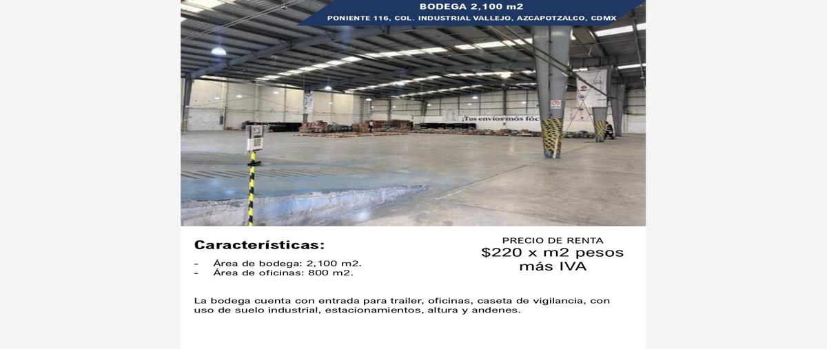 Foto de bodega en renta en poniente 116 1, industrial vallejo, azcapotzalco, df / cdmx, 26946815 No. 02