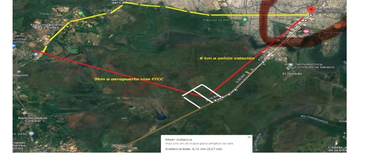Foto de terreno habitacional en venta en predio rustico las pampas lotes 11 y 12 , estero del pantano, cosoleacaque, veracruz de ignacio de la llave, 30100442 No. 01