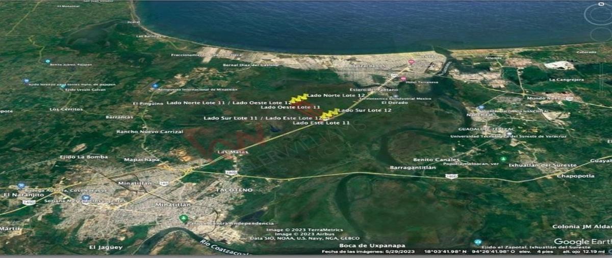 Foto de terreno habitacional en venta en predio rustico las pampas lotes 11 y 12 , estero del pantano, cosoleacaque, veracruz de ignacio de la llave, 30100442 No. 03