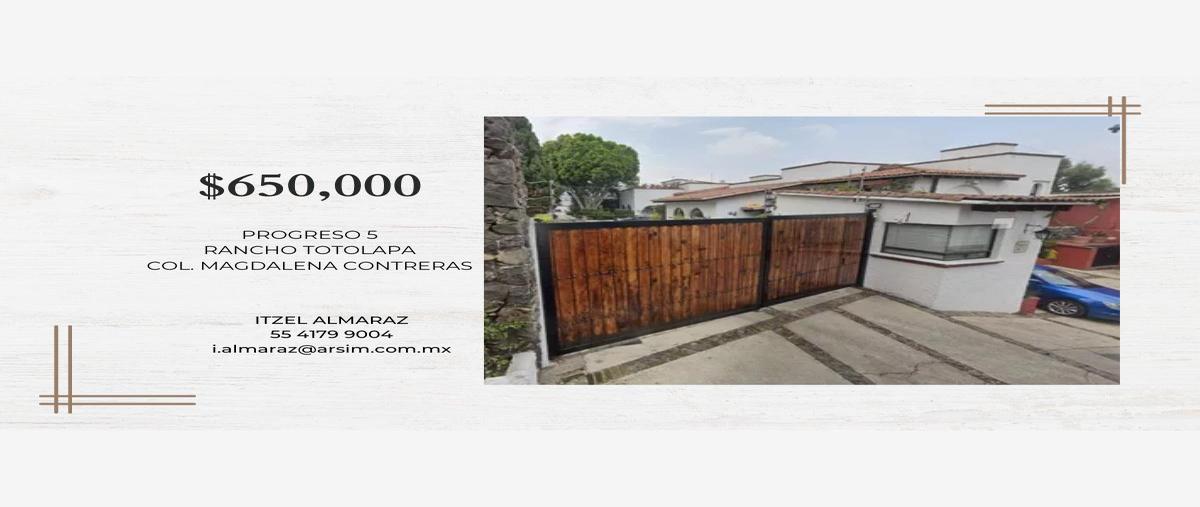 Foto de casa en venta en progreso 5, san nicolás totolapan, la magdalena contreras, df / cdmx, 27129540 No. 01