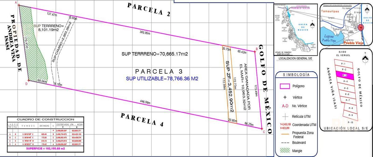Foto de terreno habitacional en venta en  , pueblo viejo, tihuatlán, veracruz de ignacio de la llave, 0 No. 03