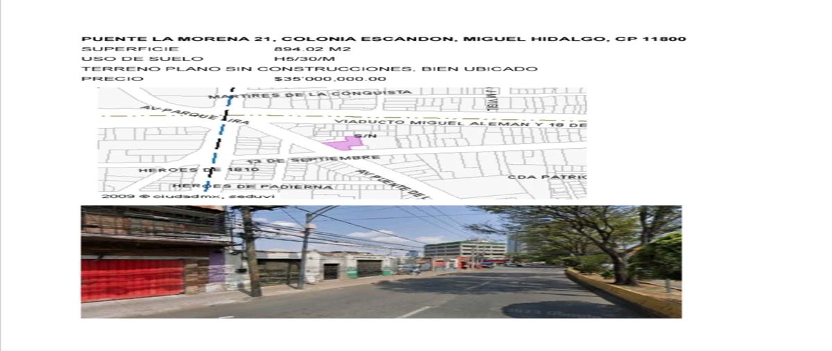 Foto de terreno industrial en puente la morena , escandón i sección, miguel hidalgo, df / cdmx, 28214759 foto 03 Foto de terreno industrial en venta en puente la morena , escandón i sección, miguel hidalgo, df / cdmx, 28214759 No. 03