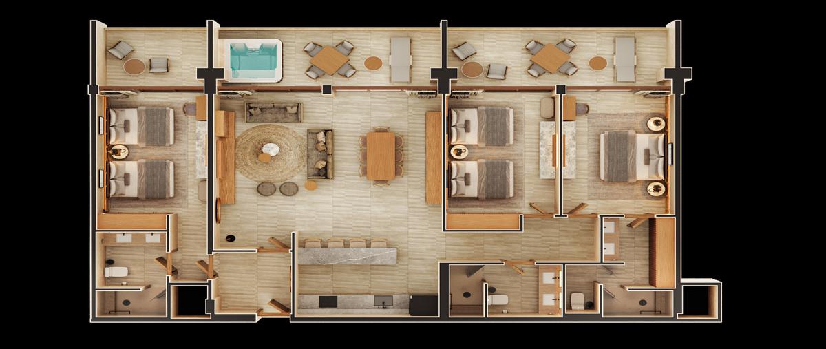 Foto de departamento en venta en  , puerto morelos, puerto morelos, quintana roo, 31075687 No. 05
