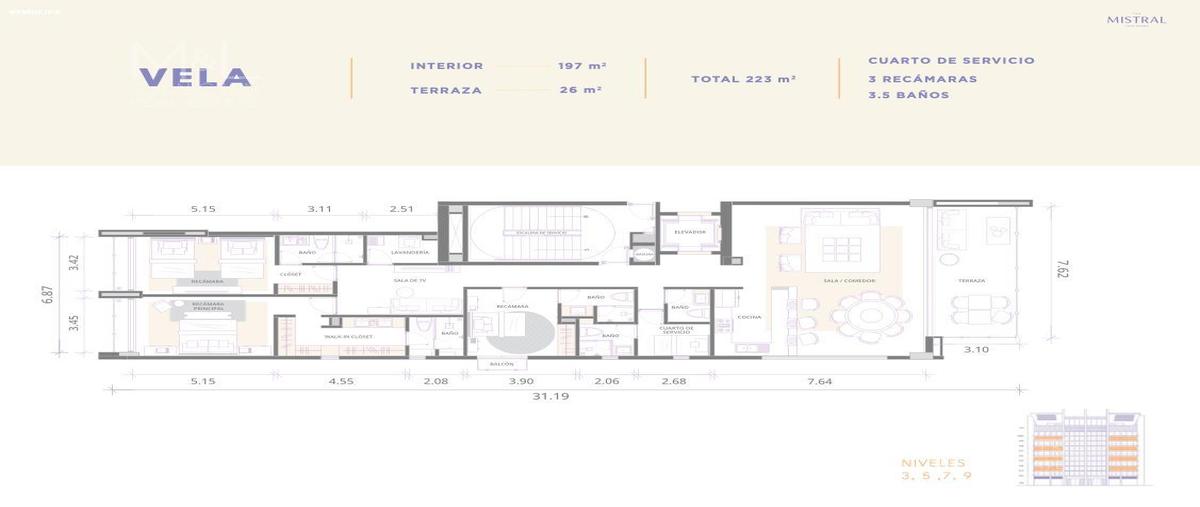 Foto de departamento en venta en  , punta sam, benito juárez, quintana roo, 0 No. 04
