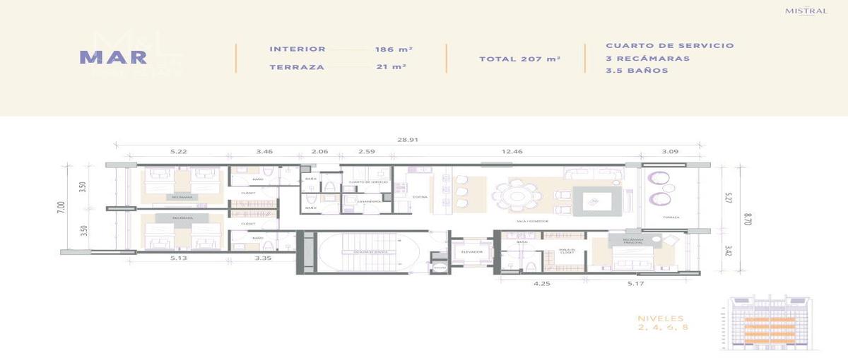 Foto de departamento en venta en  , punta sam, benito juárez, quintana roo, 0 No. 04