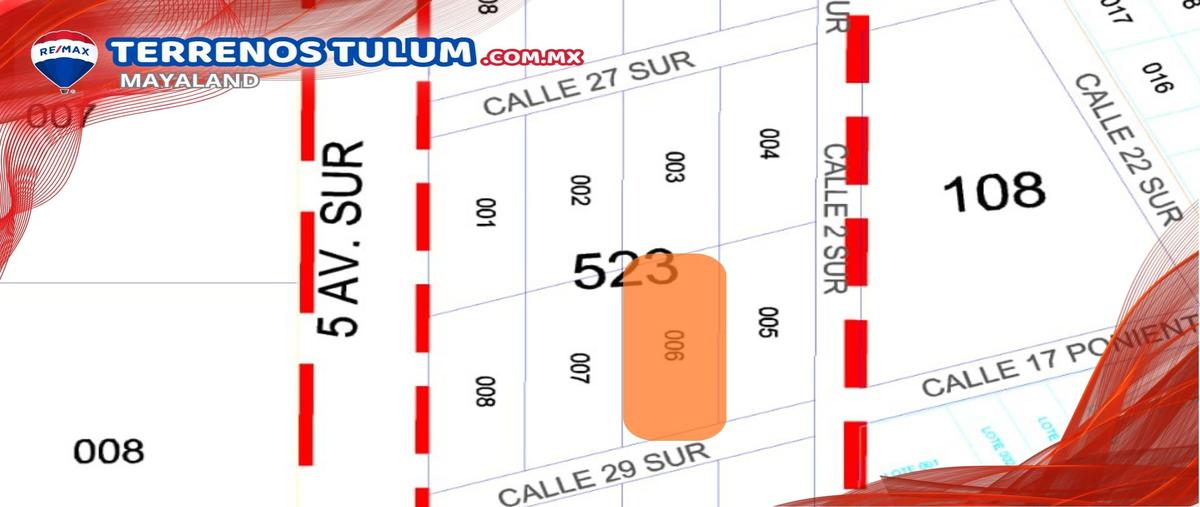 Foto de terreno habitacional en venta en quinta avenida manzana 523 lt 03 , tulum centro, tulum, quintana roo, 28172498 No. 04