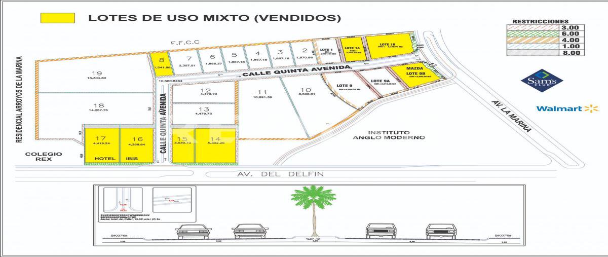 Foto de terreno comercial en venta en quinta avenida "uso mixto" , marina mazatlán, mazatlán, sinaloa, 0 No. 05