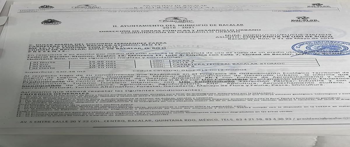 Foto de terreno habitacional en venta en  , rancho valerio, bacalar, quintana roo, 0 No. 03