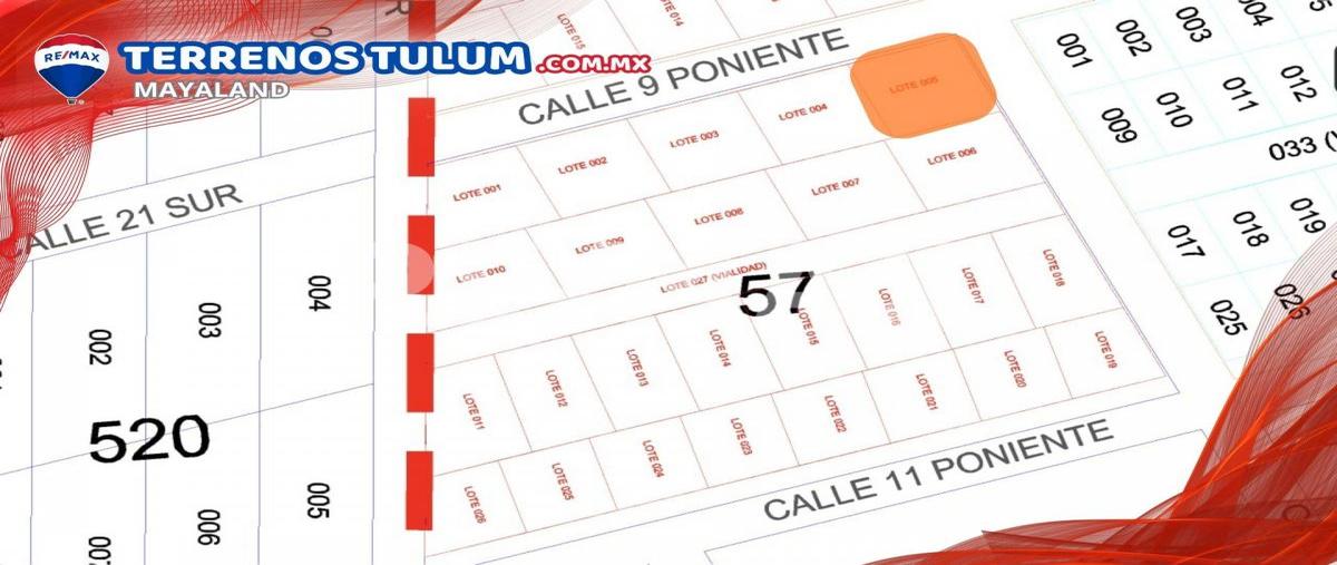 Foto de terreno habitacional en venta en region 15 manzana 57 lt 01 , tulum centro, tulum, quintana roo, 28173327 No. 03