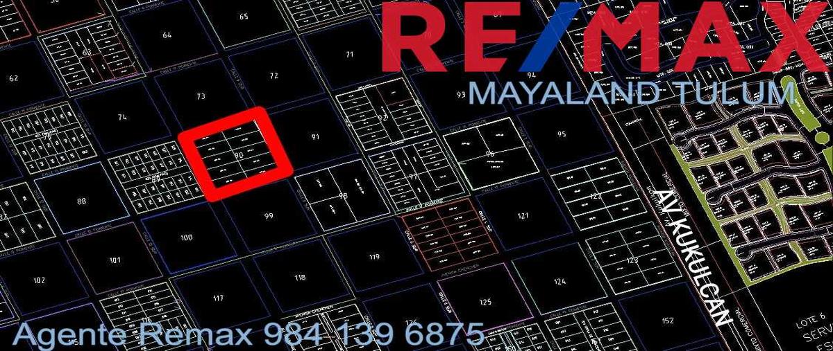 Foto de terreno habitacional en venta en region 15, manzana 90 , tulum centro, tulum, quintana roo, 0 No. 03