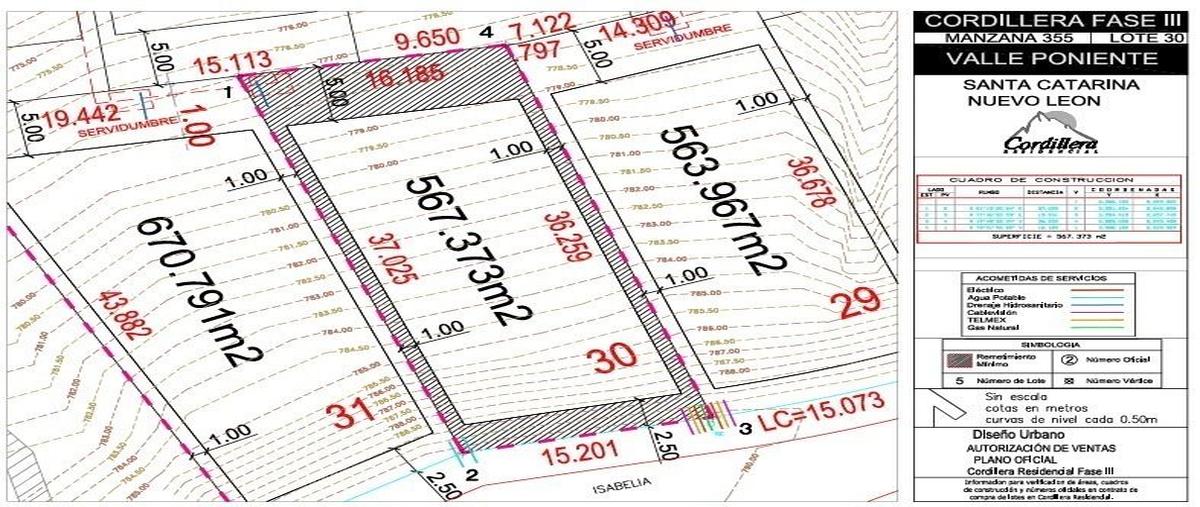 Foto de terreno habitacional en venta en  , residencial cordillera, santa catarina, nuevo león, 28881831 No. 03
