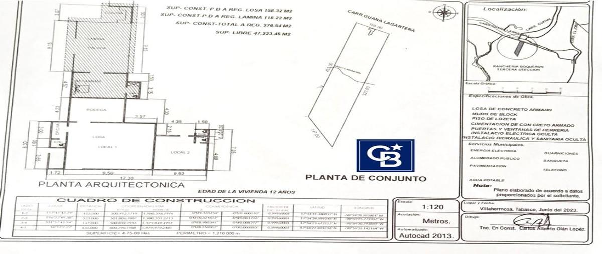 Foto de rancho en venta en ria boqueron 3era seccion , boquerón 3a sección (guanal), centro, tabasco, 0 No. 03