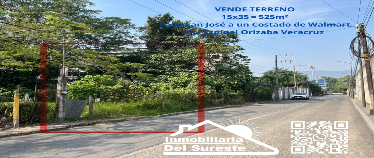 Foto de terreno habitacional en venta en san jose , el espinal, orizaba, veracruz de ignacio de la llave, 0 No. 01