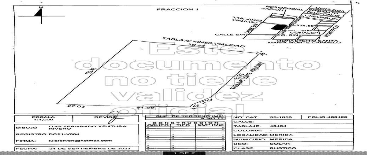 Foto de terreno habitacional en venta en  , san juan bautista, mérida, yucatán, 27417249 No. 05