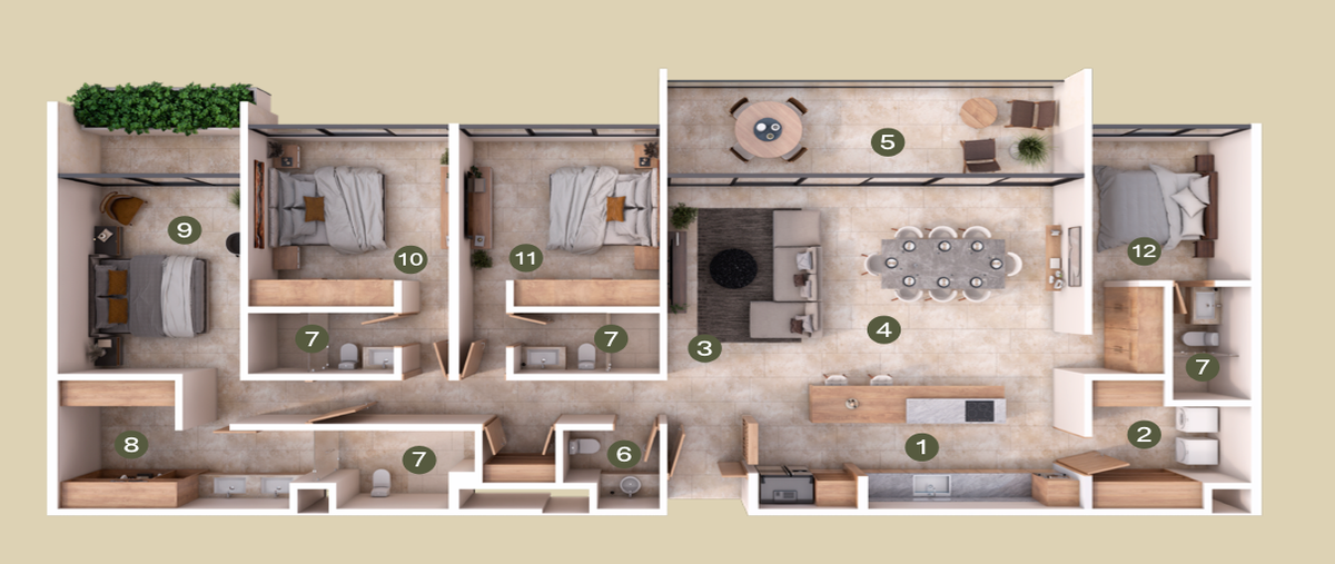 Foto de departamento en venta en  , san ramon norte, mérida, yucatán, 28109481 No. 03