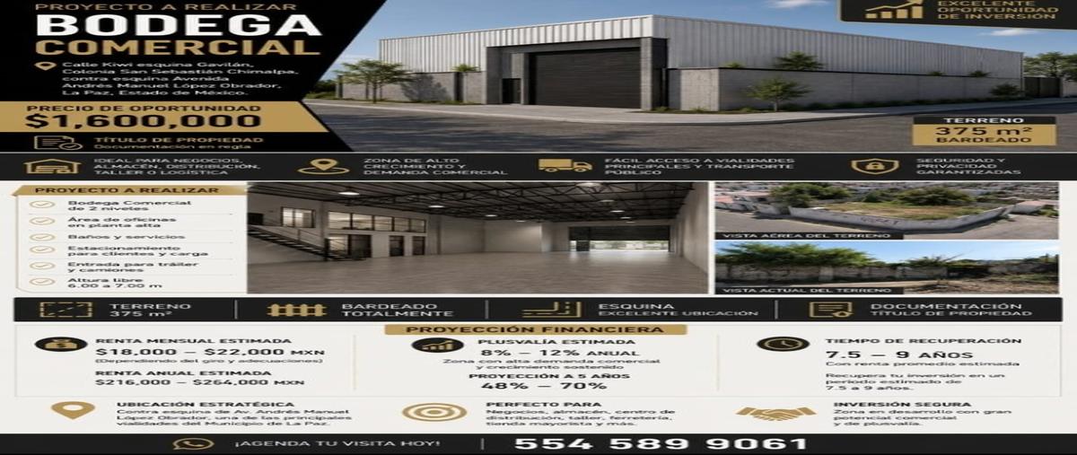 Foto de terreno habitacional en venta en  , san sebastián chimalpa, la paz, méxico, 30485333 No. 03