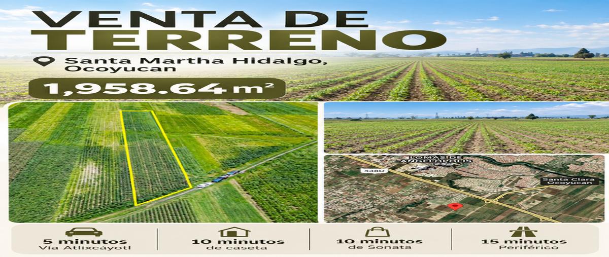Foto de terreno habitacional en , santa clara ocoyucan, ocoyucan, puebla, 0 foto 01 Foto de terreno habitacional en venta en , santa clara ocoyucan, ocoyucan, puebla, 0 No. 01