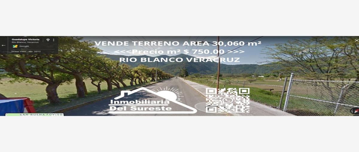 Foto de terreno comercial en venta en se vende terreno urbano $750 m² (junto a las bodegas del fenix) a 300 mts , unión obrera campesina, río blanco, veracruz de ignacio de la llave, 0 No. 01