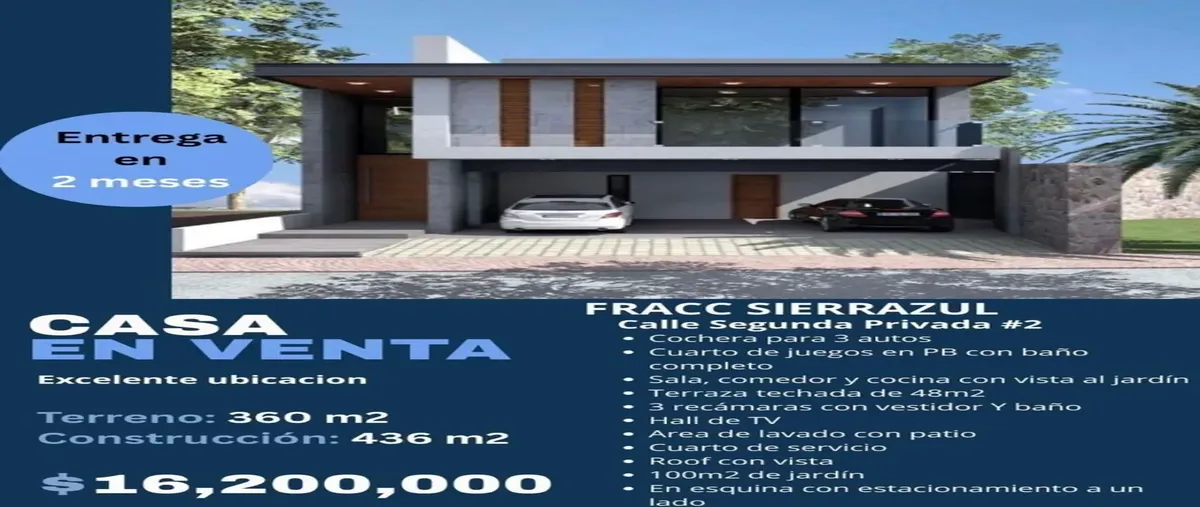 Foto de casa en condominio en segunda privada 2, sierrazul residencial, san luis potosí, san luis potosí, 0 foto 01 Foto de casa en condominio en venta en segunda privada 2, sierrazul residencial, san luis potosí, san luis potosí, 0 No. 01